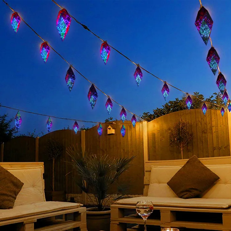 Custom Fantasy colors LED Lights Christmas Tree Decoration Colorful Diamond-Shaped Lights for Garden Yard Decoration