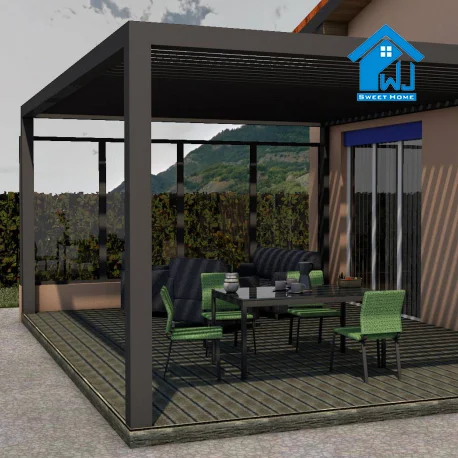 Electric cheap pario gazebo in top bbq grill gazebo rattan gazebo aluminium pergola systems cantilever pergola
