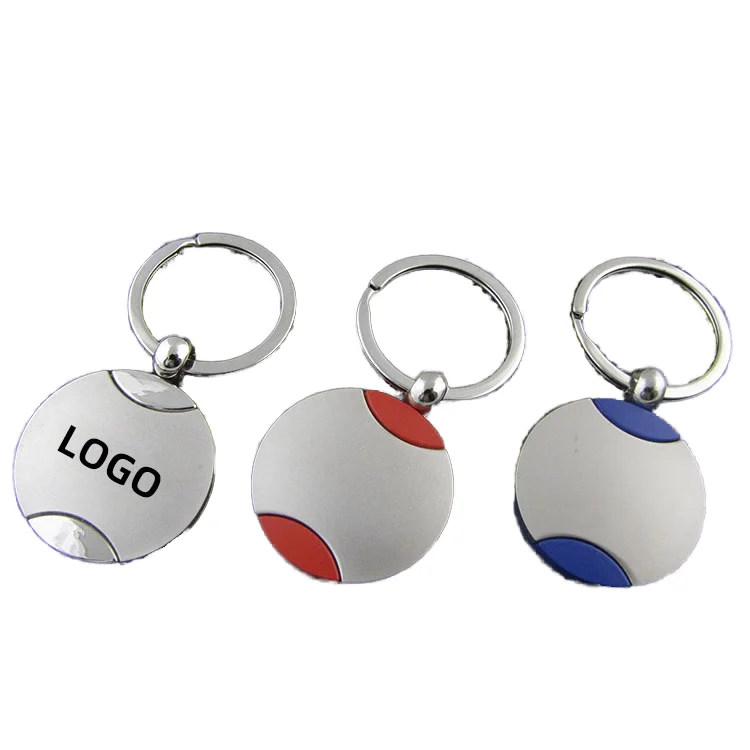 Wholesale Round Shape Engraved Keychain Schlusselanhanger Holz Blank Porte Cle En Bois Custom Metal Keychain