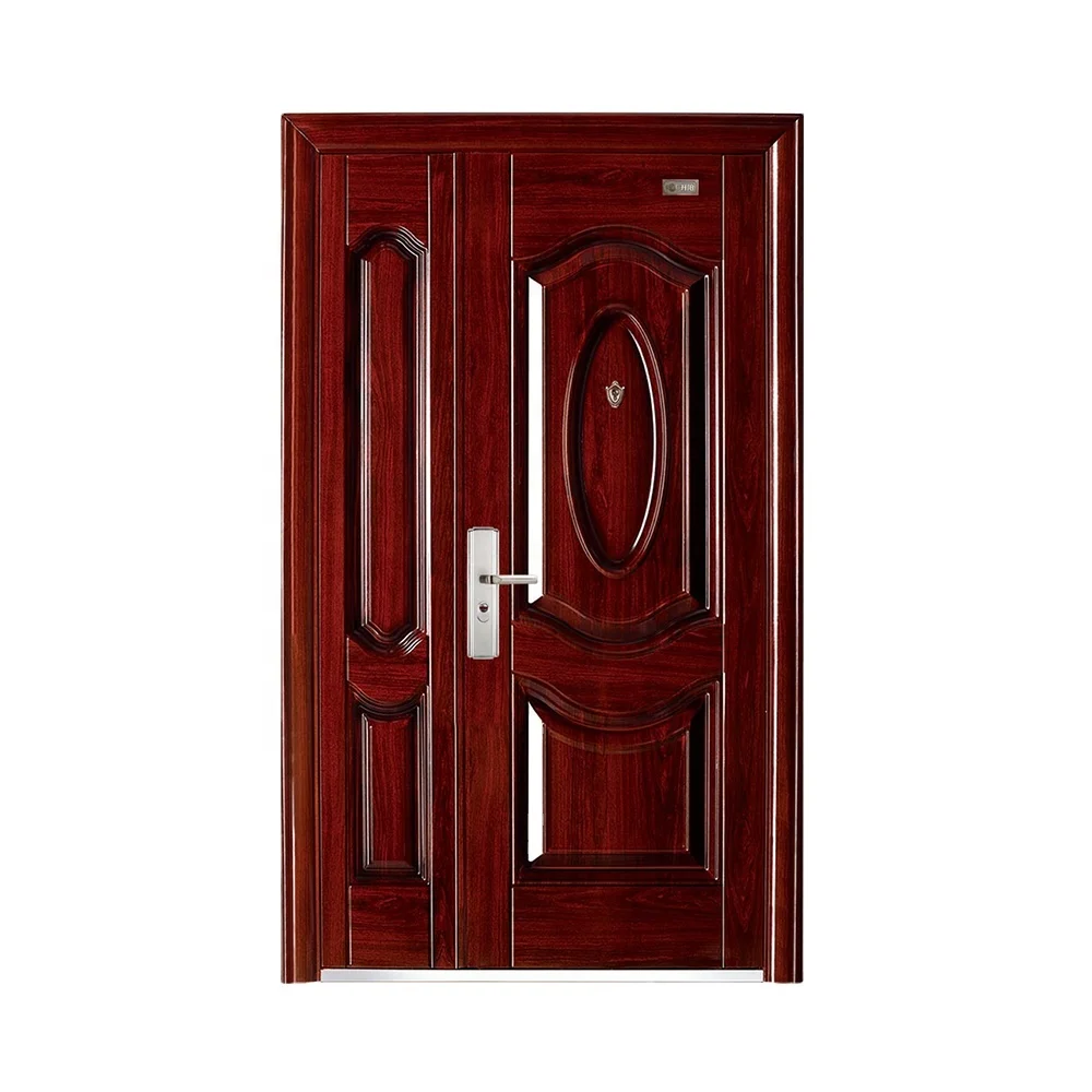 Lowest price Modern Exterior Main Gate Door Designs Front Iron Entry Doors Entrance Security Steel Door For House