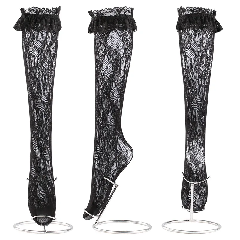 Соблазнительные высокие шелковые чулки Socksmate, милые длинные Соблазнительные кружевные бесшовные кружевные чулки с цветами для девочек-подростков