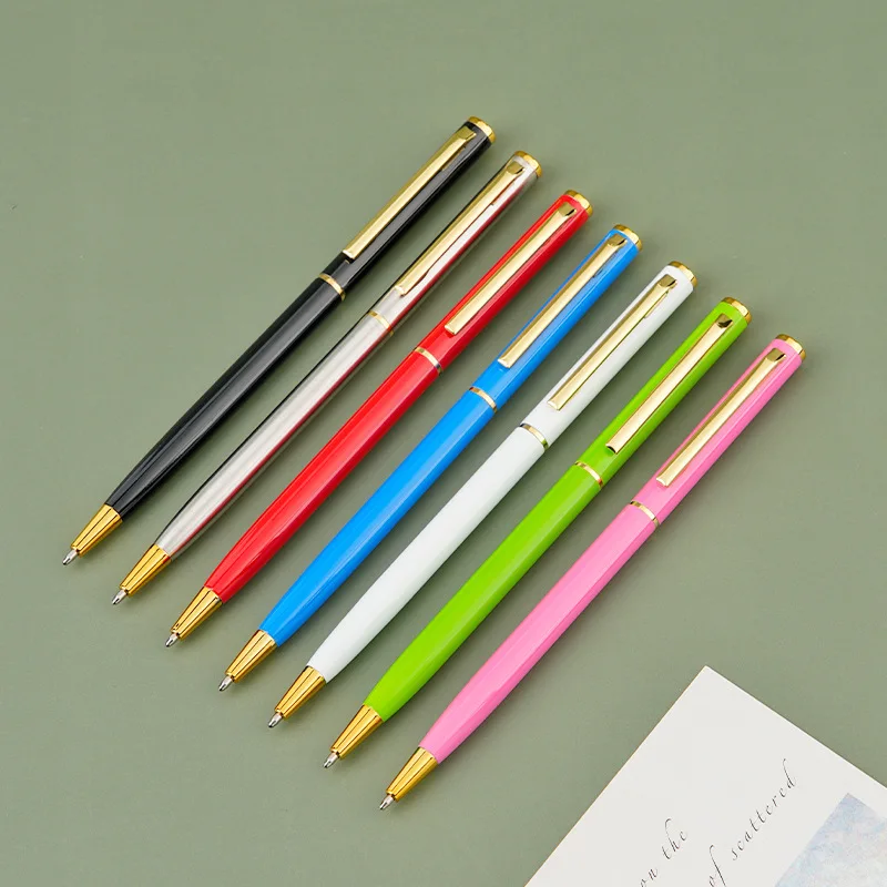 Wholesale Metal Multi Colour Ballpoint Pen with Custom Logo Pen for Corporate Advertising Gifts