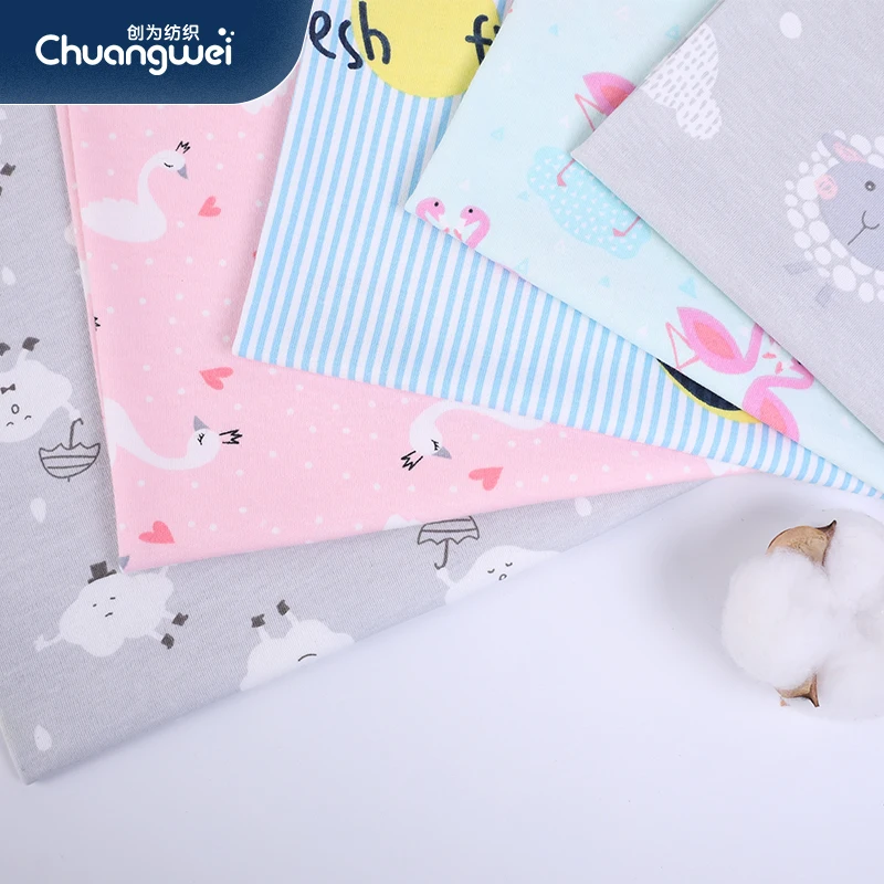 NO MOQ Printing 100% Custom Fabric Printing Custom Print Cotton Fabric cotton fabric gsm 190