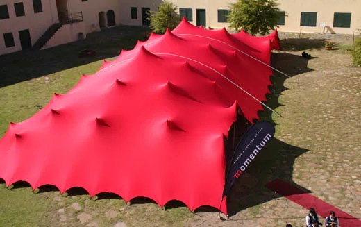 freeform bedouin stretch tent for outdoor event