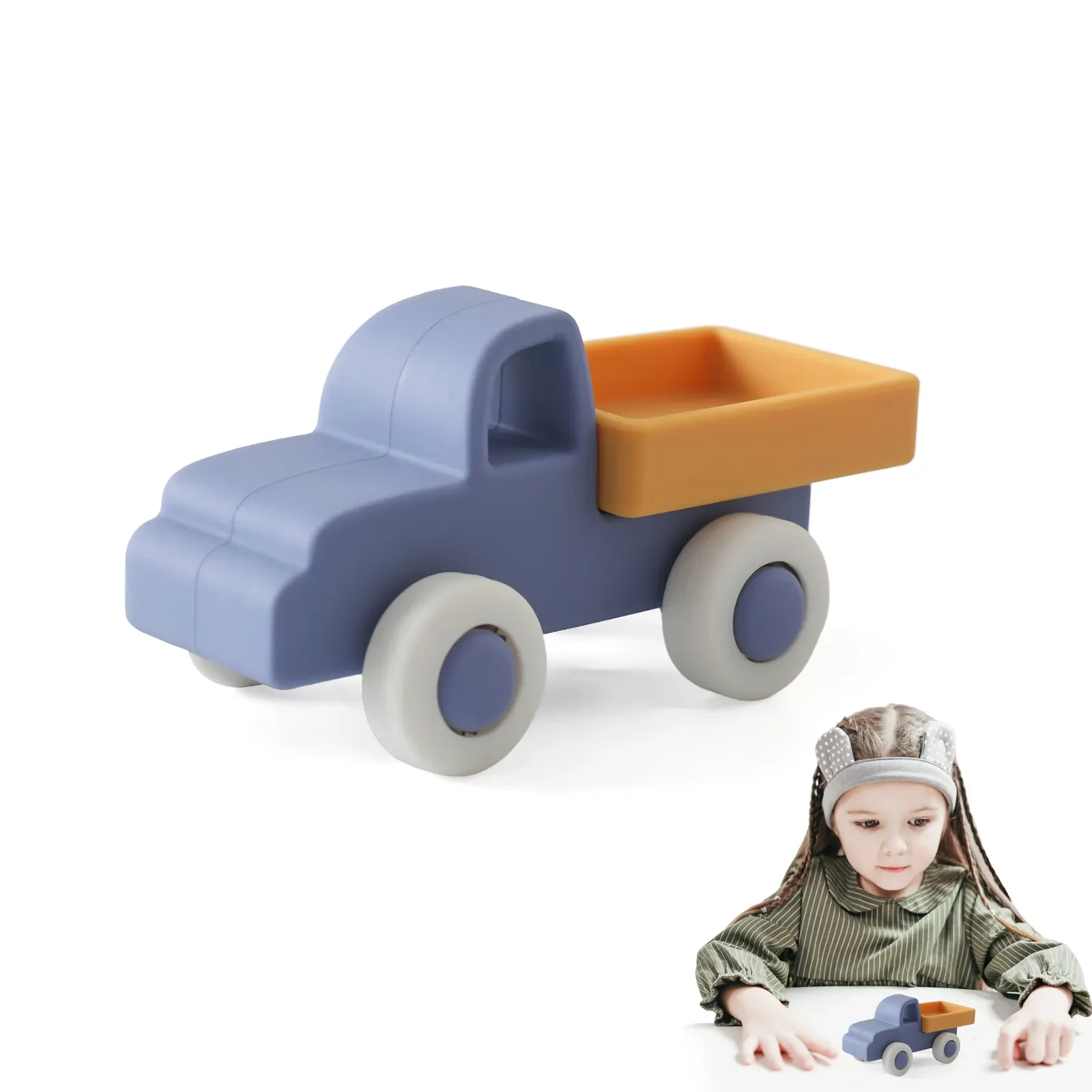 Made in China Custom Wholesale Hot Sale Food Grade Educational Children Silicone Toys Car Baby Toys