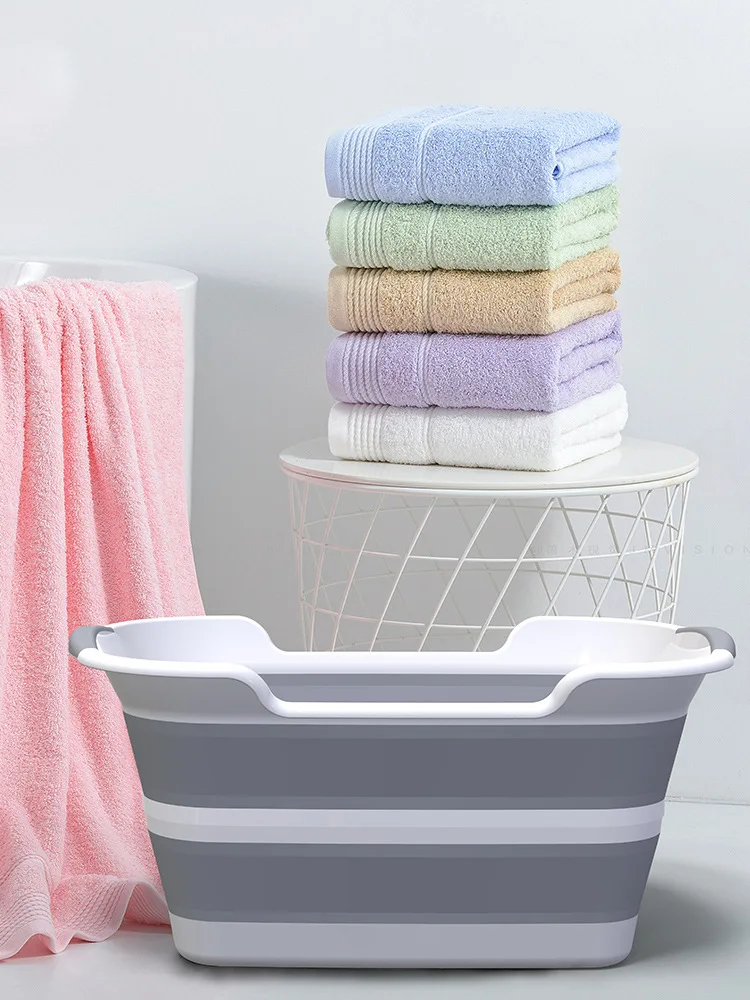 foldable multifunction collapsible folding baby pet dog spa pet bath tub with drain storage organizer laundry basket storage