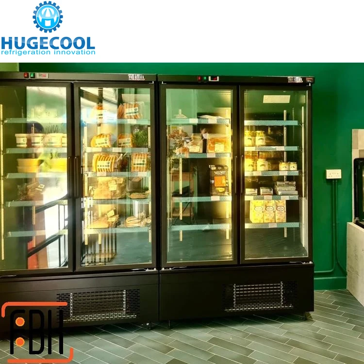 Commercial supermarket upright beer drink beverage vertical display cooler/chiller/refrigerator/freezer with compressor