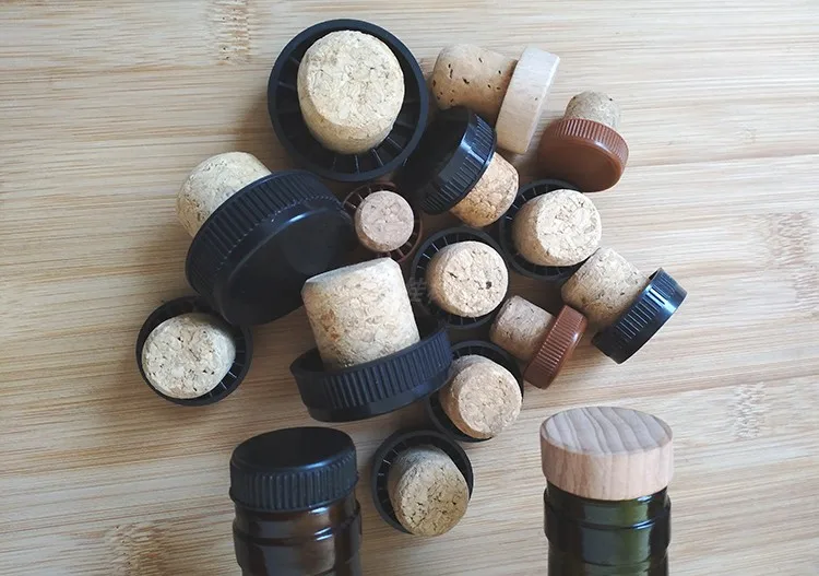 Natural Wine Stoppers Premium Natural Wine T Colour Corks Stopper Soft Wood Crafts Replacement for Wine and Beer Bottle