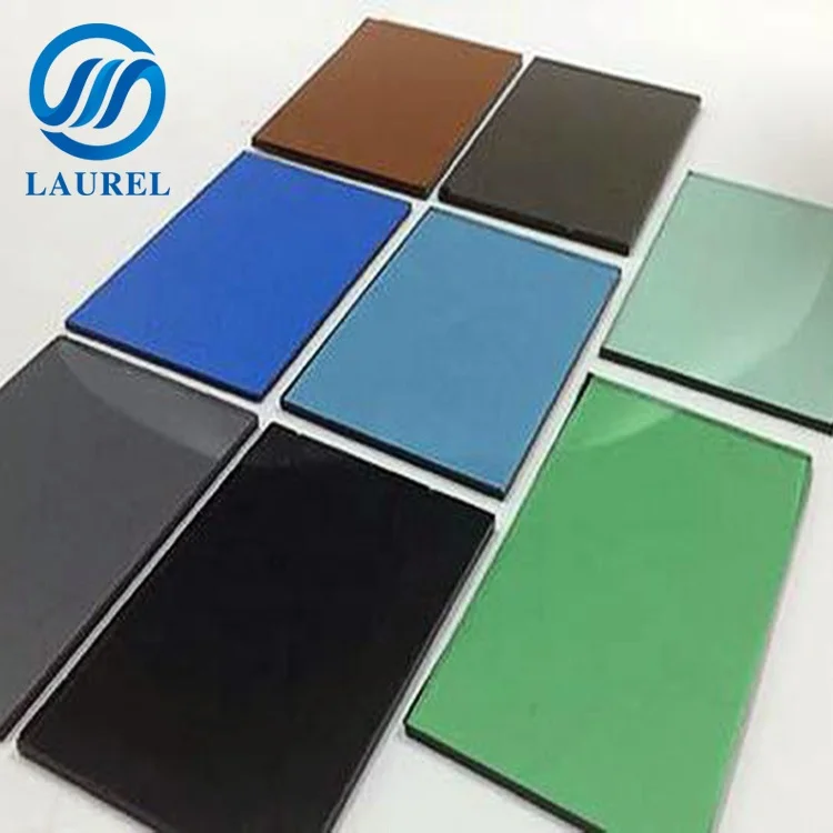 dark blue float glass  4mm 5mm 6mm grey color reflective glass manufacturer