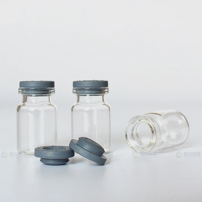 Factory Price Mouth Flat 13mm  15mm 20mm Size Custom Rubber Plug Silicon Butyl Rubber Stoppers for Medical Vial Bottles