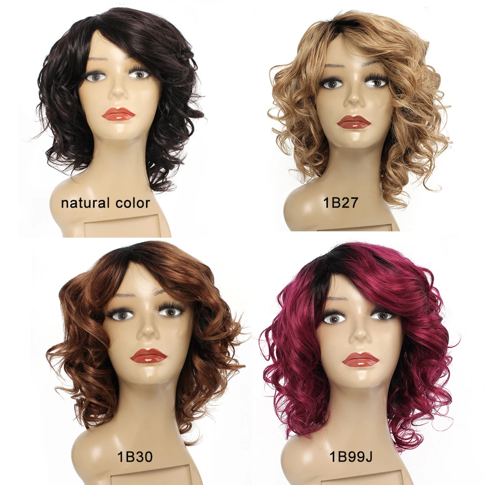 Wholesale Brazilian Human Hair Wigs Short, Short Virgin Wigs For Black Women