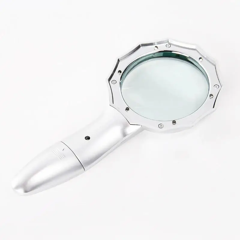 BIJIA Новый светодиодный Зонт типа 4x стеклянный объектив Портативный Лупа для чтения