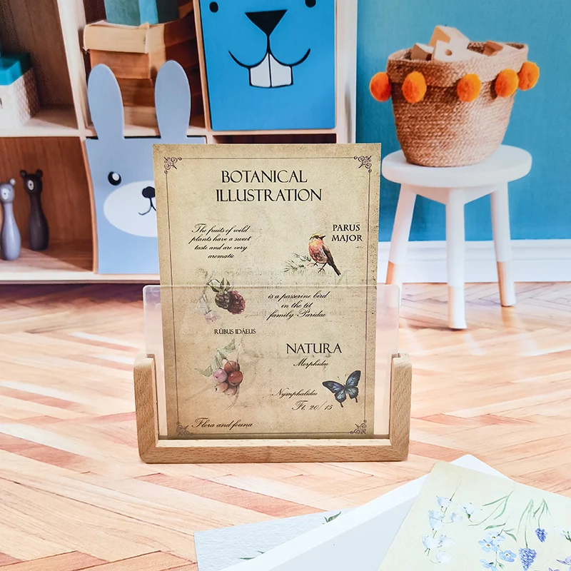 High Definition Rustic  Wooden Photo Frame with Free Acrylic Glass Cover