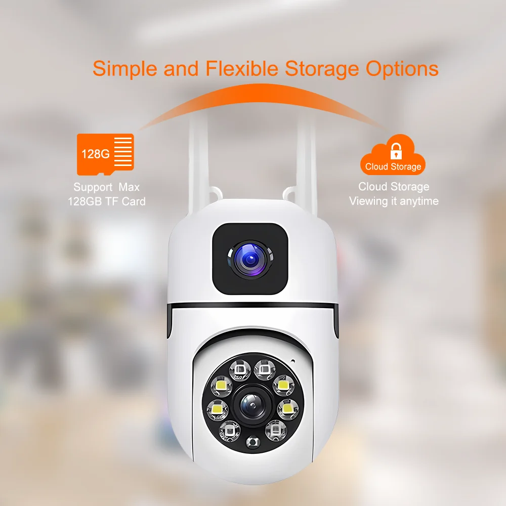 Outdoor Waterproof Wifi Bulb Camera Dual Lens E27 night vision wireless Light Lamp Camera IPC360 Home 1080P PTZ 2MP CCTV Camera