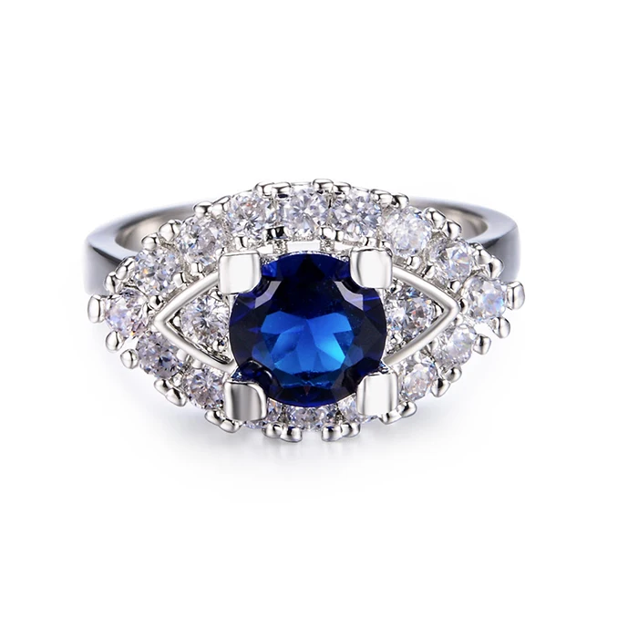 
R0061176 Marquise Tanzanite Diamond Sapphire White Gold Wedding Engagement Rings Rose Cut Diamond Party Wedding Ring 