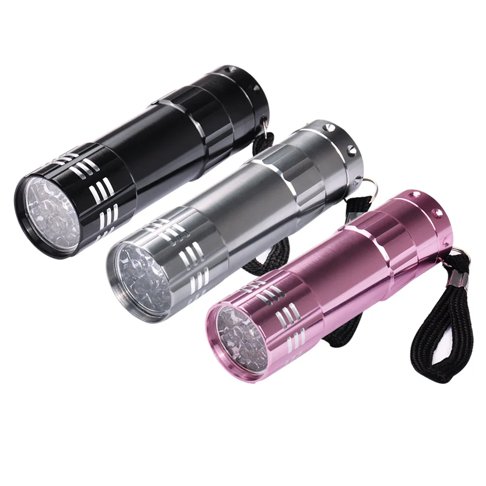 Сушилка для ногтей УФ-лампы 9 светодиодными лампами Мини UV LED фонари портативность ультрафиолетового света машина быстро сохнет Маникюрный