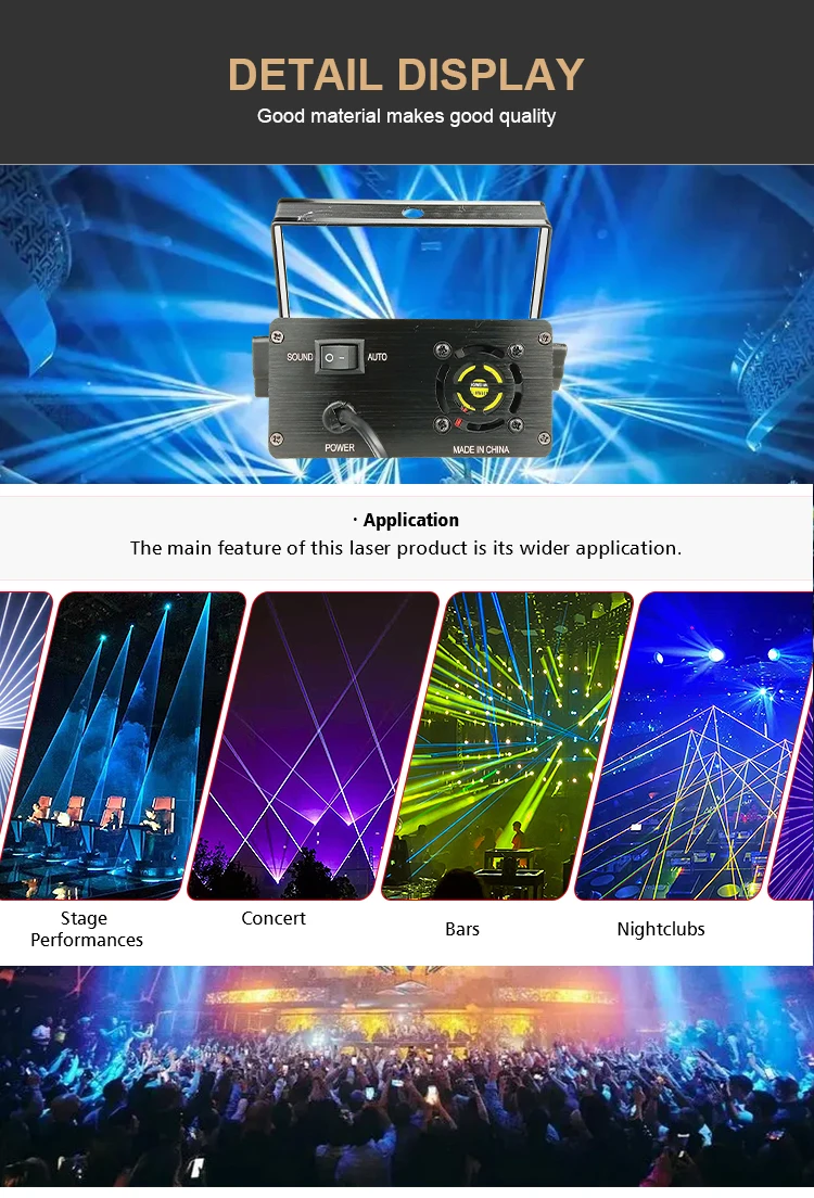 Explosive New Products Party Light Laser Stage Light Disco Double Hole Laser Light Effect For Danceroom Dj