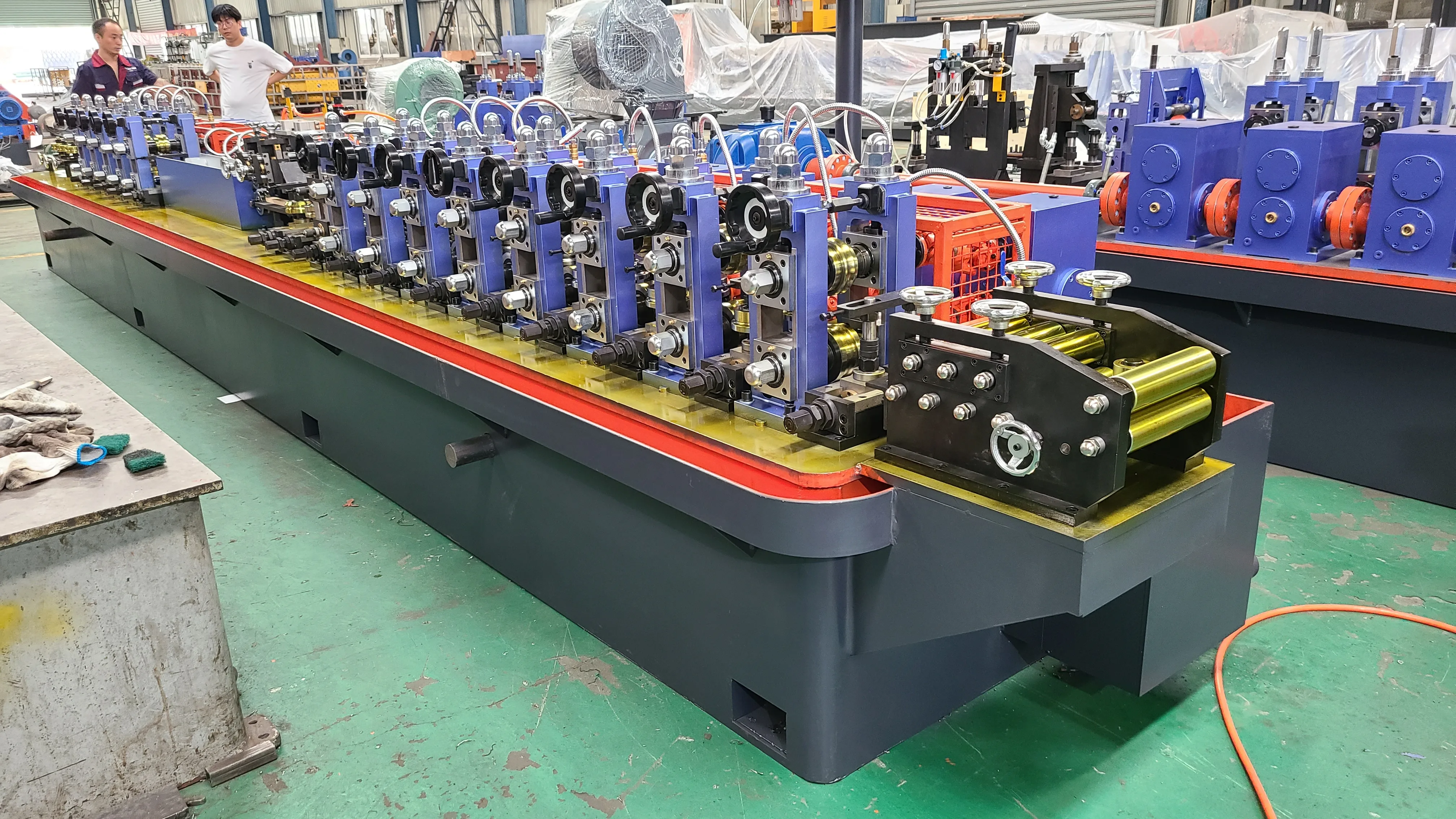 TY20 High Precision  Automatic Galvanized Steel Pipe Production Line / Welded Tube Making Machinery