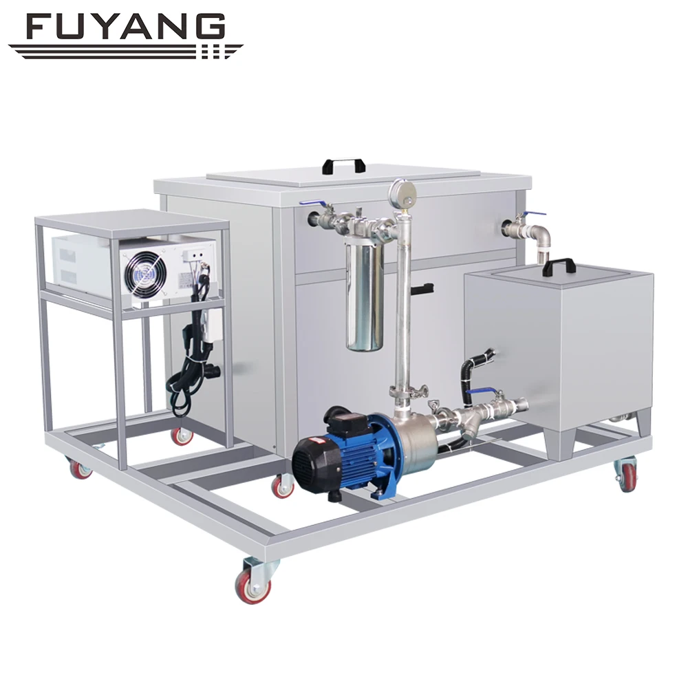 Ultrasonic Cleaner FUYANG  Industrial Ultrasonic Cleaner with filtering  560L for Printer Engine Carbon Cleaning Machine