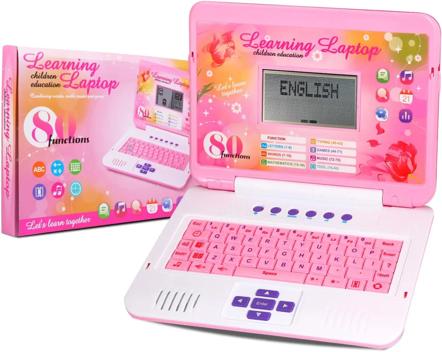 Kids Laptop, 80 Learning Activities, Educational Learning Computer for Kids