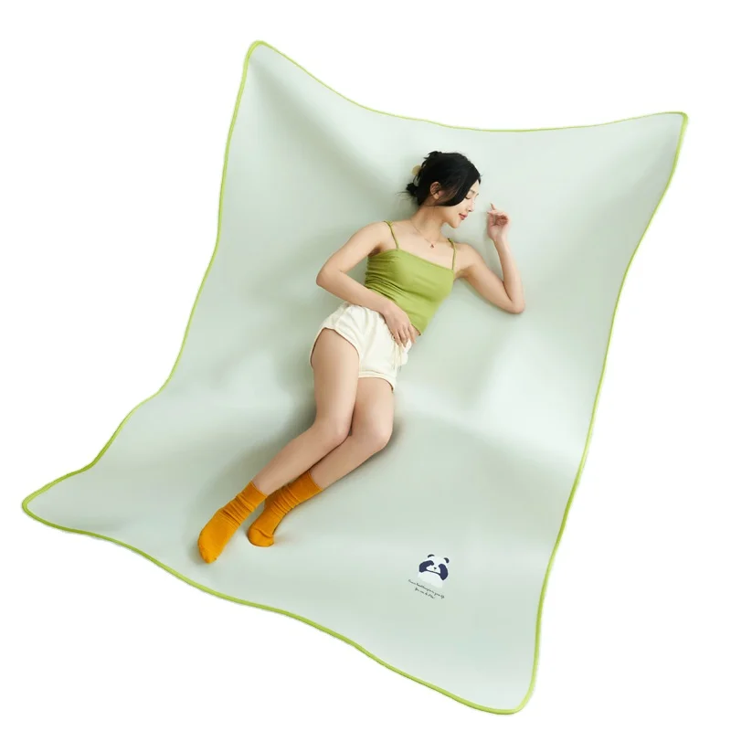 Summer Cool Mat Kit 3D Panda Green Home Textile Fitted Sheet Foldable Bedspread 1pc/Set Breath Free Bedding Sheets