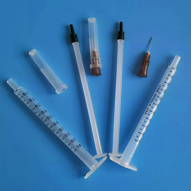 
Chinese manufacturer disposable high quality 1ml sterile syringe with 27g or 30g needle 