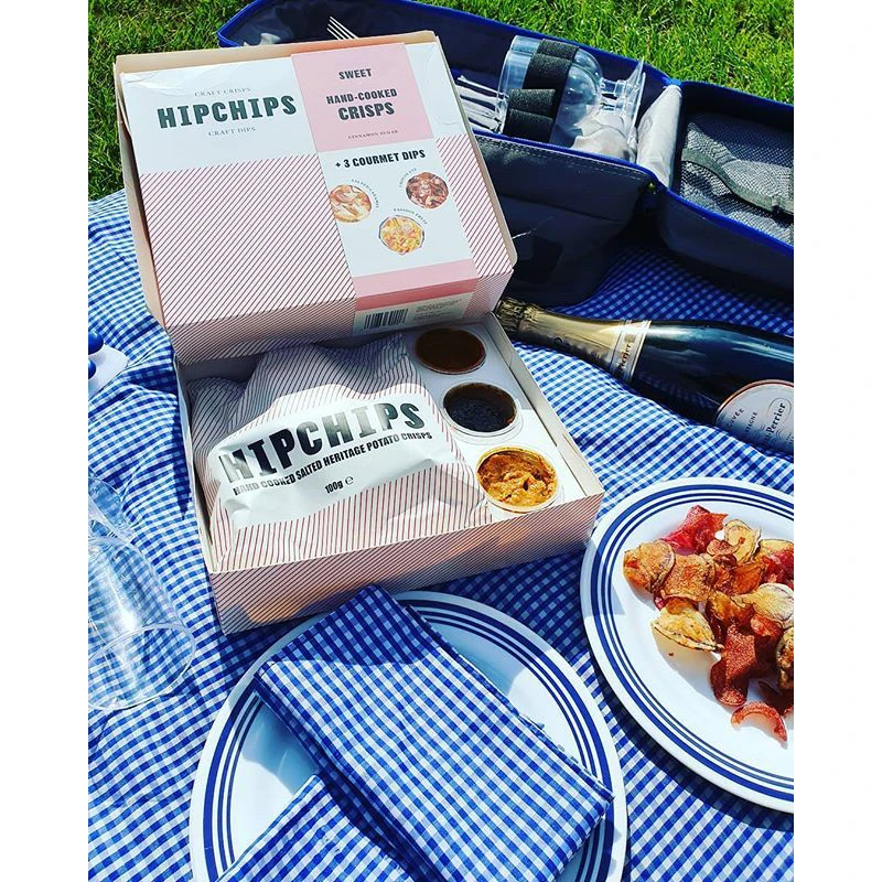 Custom Logo Snack Chips Dips Chipcuterie Grazing Potato chip dip recipe food Platter paper box food packaging with compartment