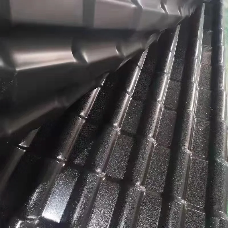 Corrugated Shape Thermal PVC Resin Roof Tile Light Weight Asa Resin Tile With Color Lasting