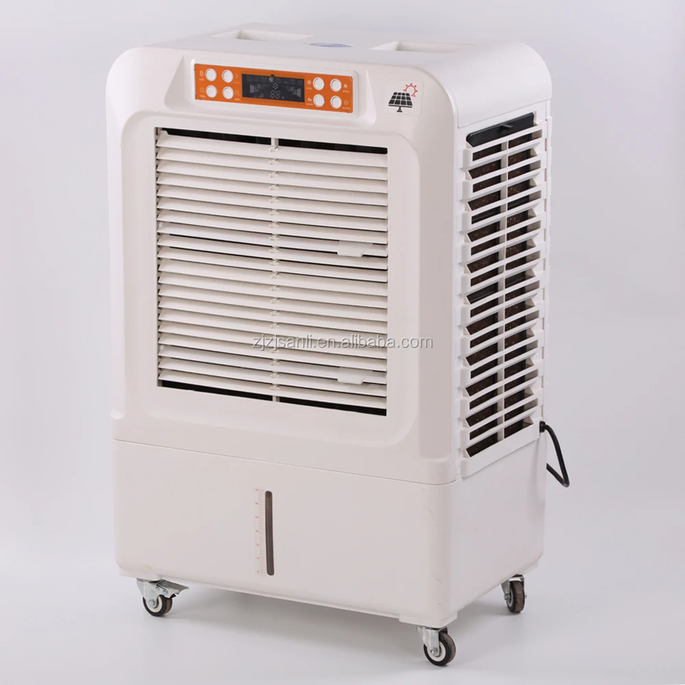 
Evaporative Solar/AC/DC 3 in 1 Water Air cooler portable Air Conditioner Fan Mobile Air Cooling Fan 
