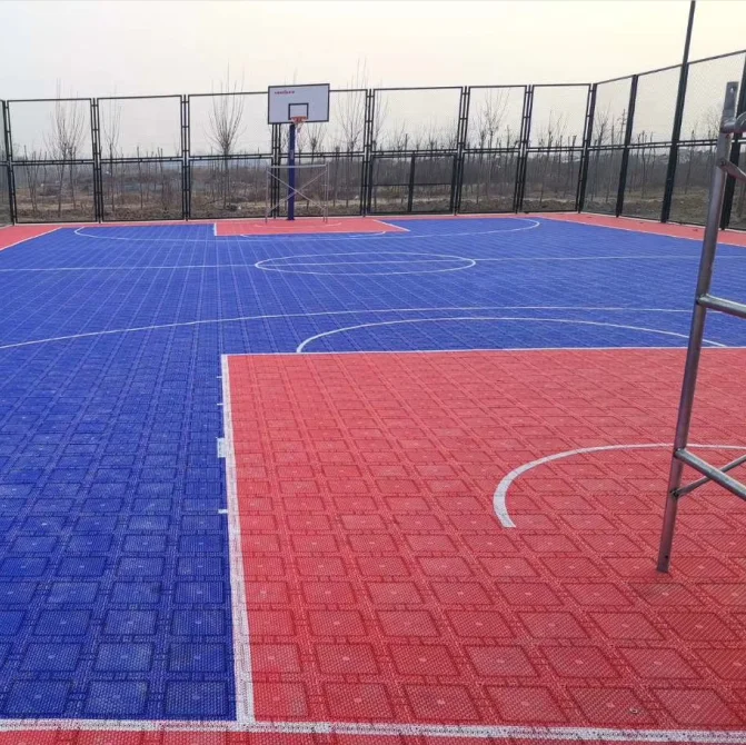 Floor Outdoor Easy Assemble Basketball Court Tiles Interlocking Flooring Anti-slip. Waterproof Playground Kepao Elastic Sport