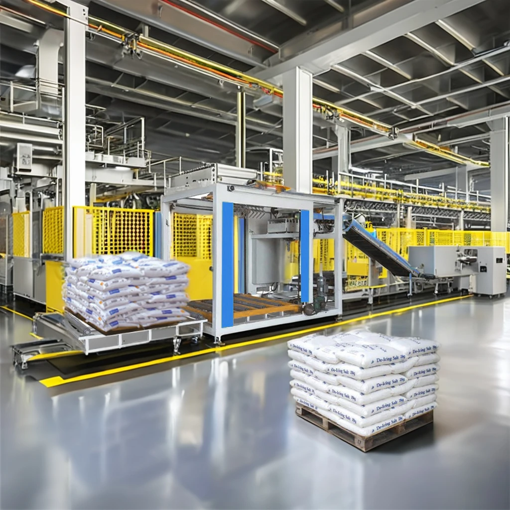Automatic Single Column Bag Palletizer Machine High-Level 500-600 Easy Installation Direct Supply Food Multi-Function Packaging