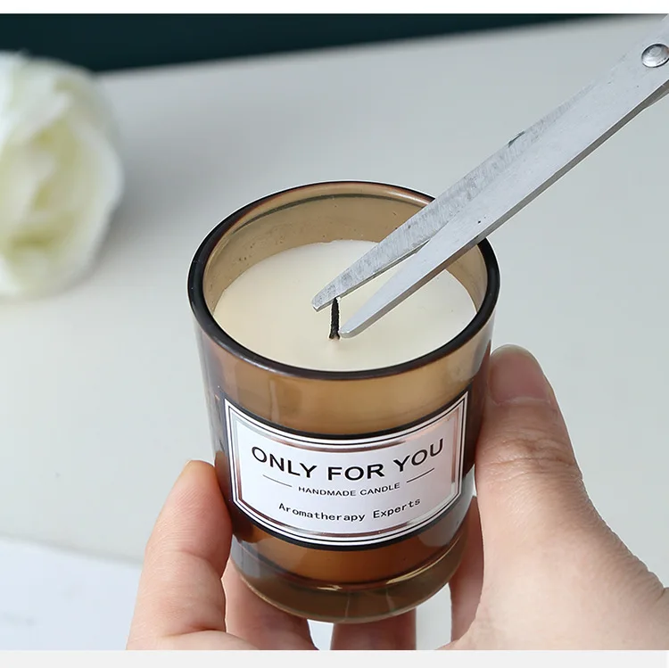 Luxury Scented Candle Incense Household Soy Wax Candle Gift Set Creative Transparent Candle Jars
