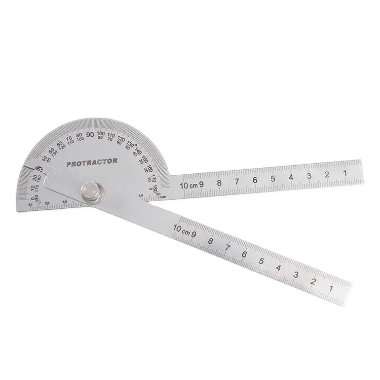 Stainless Steel Swing Arm Protractor Angle Ruler Measuring Tool 180 Degree Angle Combination Ruler