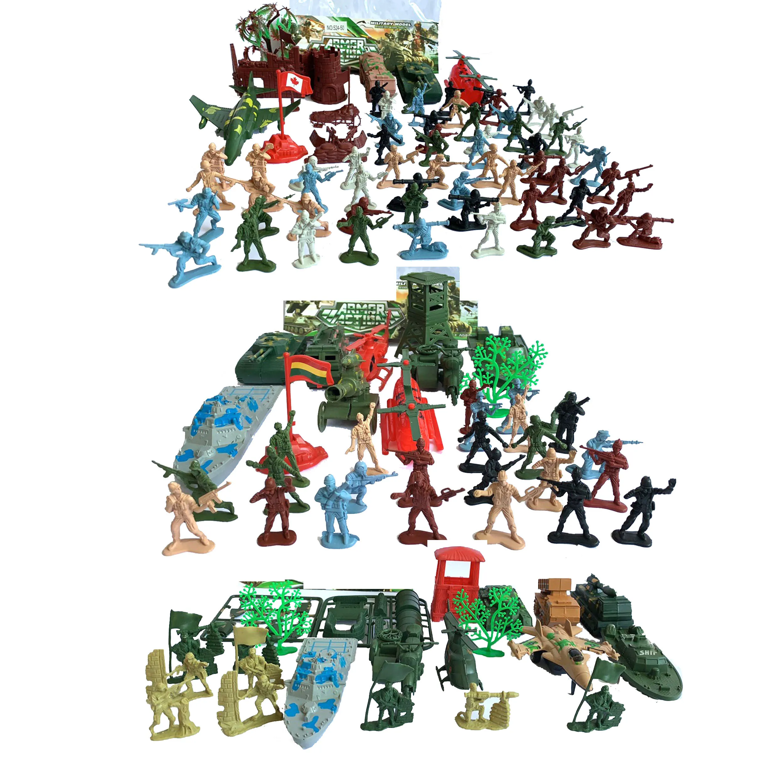 Army Men Toys for Boys Mini Action Soldiers Figures Set Vehicle Parts Military Toys Play Set Toy Model War Military Miniature