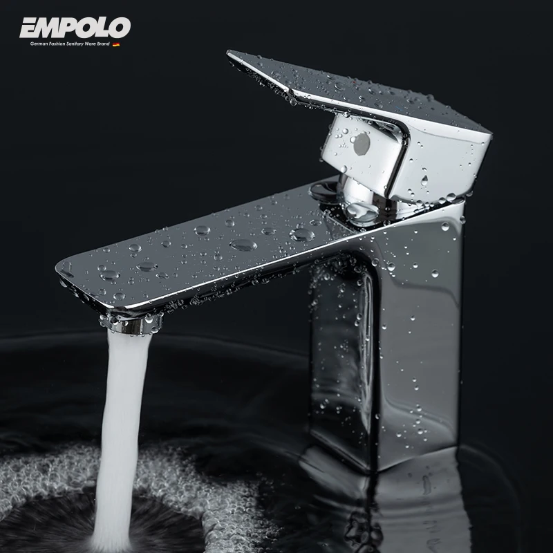 Empolo Hot Sale Basin Faucets UK Bathroom Luxury Brass Faucet Water Waterfall Tap Basin Faucet Mixer