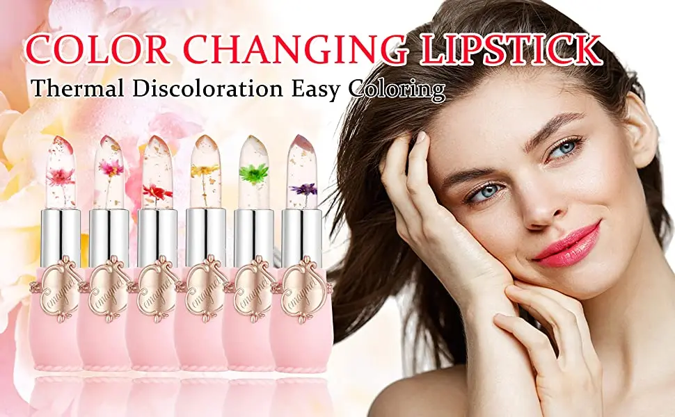 Flower nude matte lipstick transparent lip balm discolor lip stick rossetto opaco nudo waterproof jelly crystal lipstick