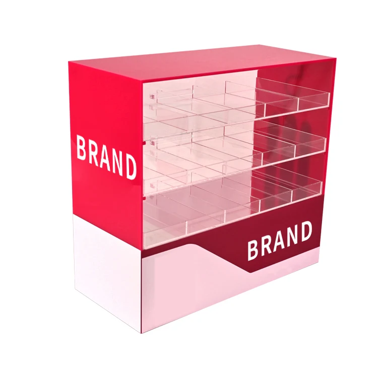 wholesale customized rectangle transparent acrylic toy model display case rack cabinet for model cars