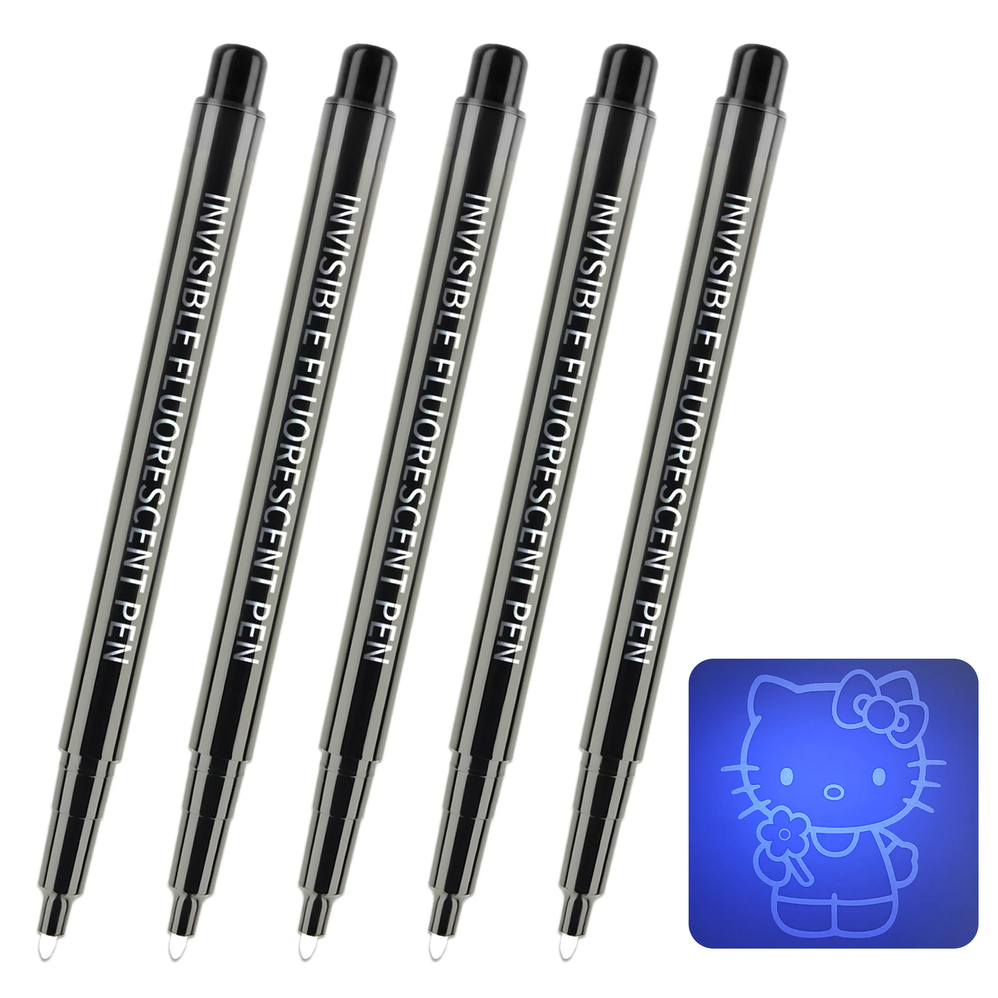 Invisible Ink Pen Spy Pen Invisible Disappearing Ink Pen Fun Activity Entertainment for Secret Message Kid Goody Bag Toy