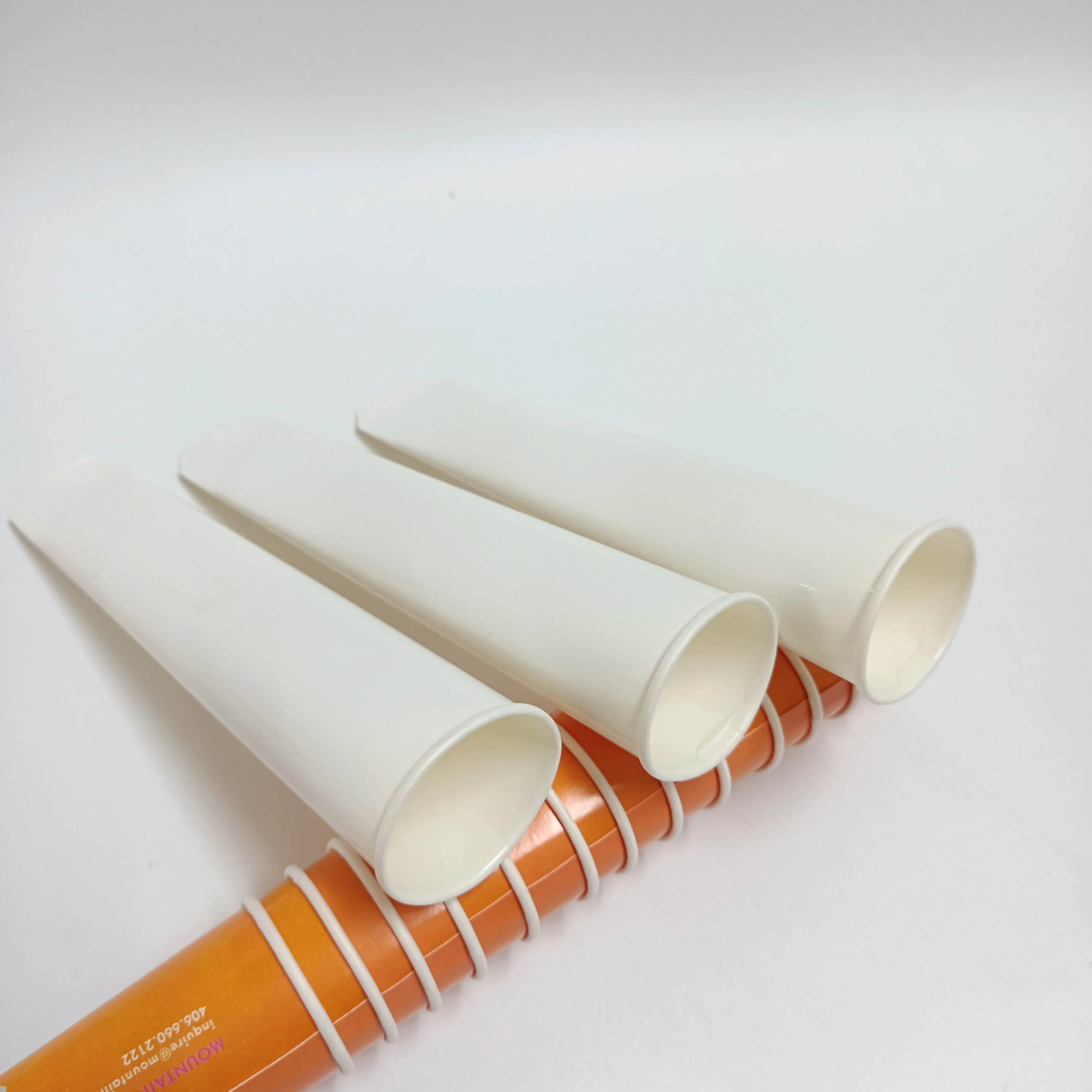 SP862 Calippo PLA Degradable Printed Ice Squeeze Popsicle Tube Paper Cup Ice Cream Lolly Packaging
