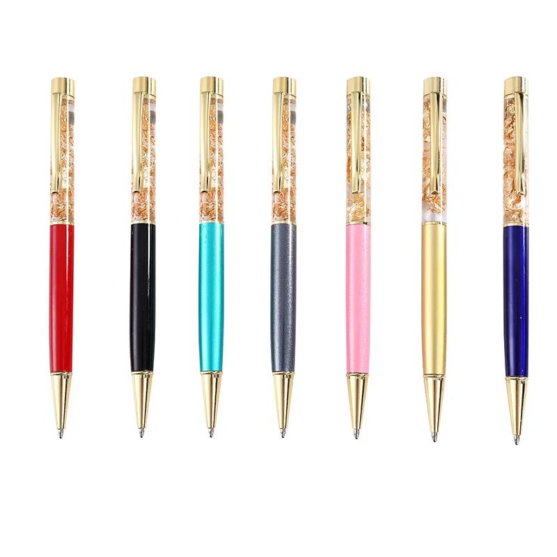 multicolor kawaii silicone ink cute promo korean manufacturer promotional pen gold print multifunction set press glitter pen