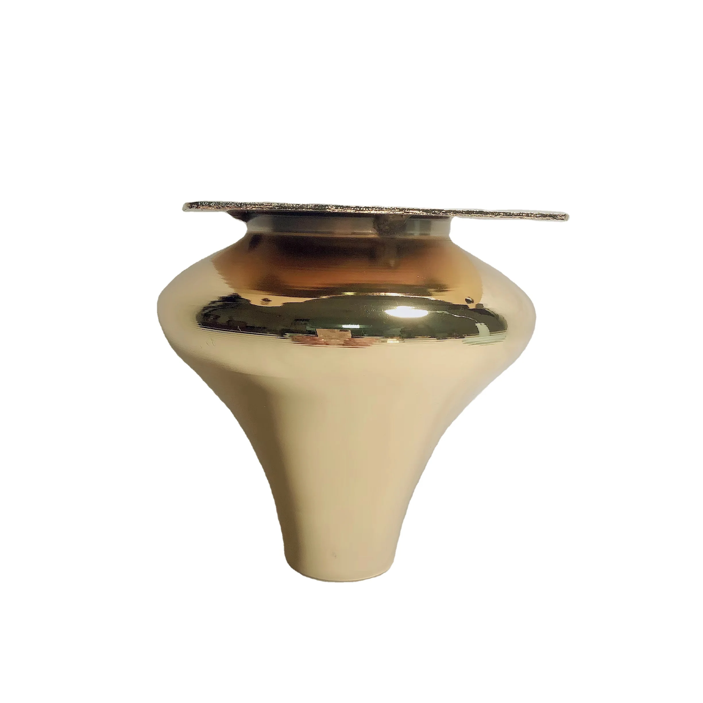 Conic Luxury Style Furniture Plastic Leg KTV Table Legs in Gold Rose Gold Brass Silver Finishing