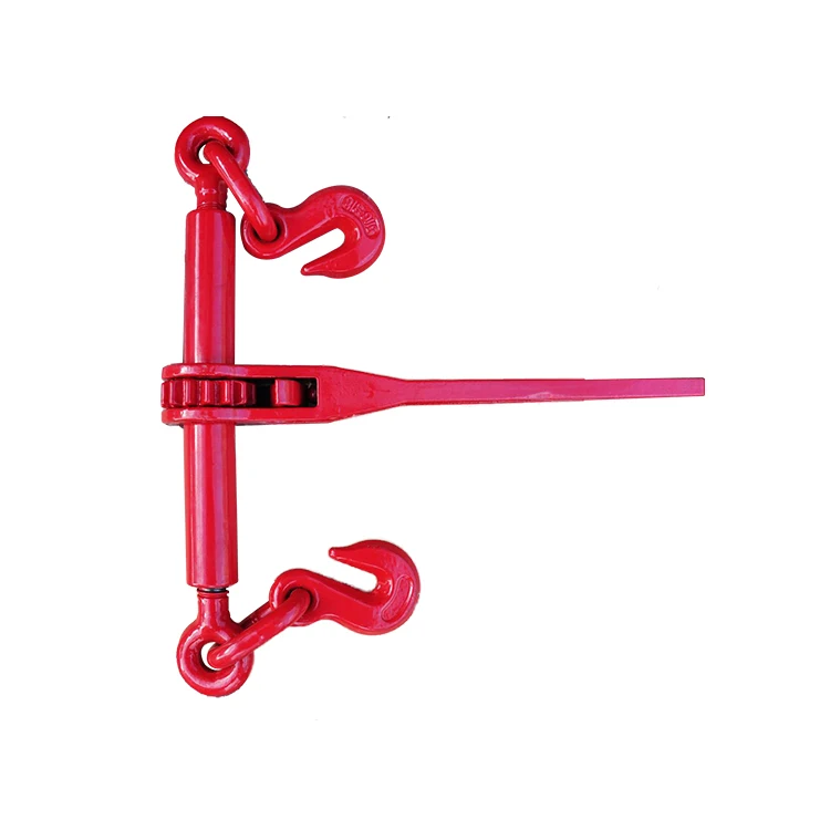 High Quality Lever Type G80 Steel Forged Ratcheting Load Binder  with Clevis Hooks Chain