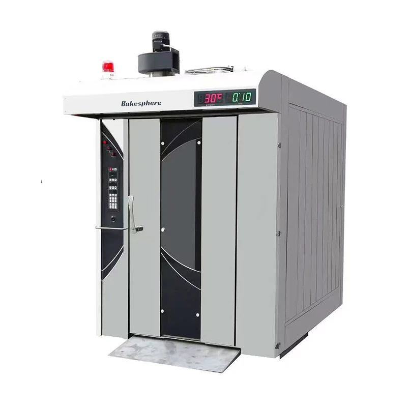 Diesel Rotary Oven 64 Trays 2 Rotating Trolley Rack Bread Baking Oven Commercial Industrial Baking Equipment Machinery
