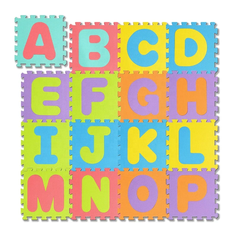 Aji Alfombra Para Bebe Colchoneta Baby Activity Number & Letter Tikar Espuma Eva Children Crawling Alphabet For Kids Play Mat