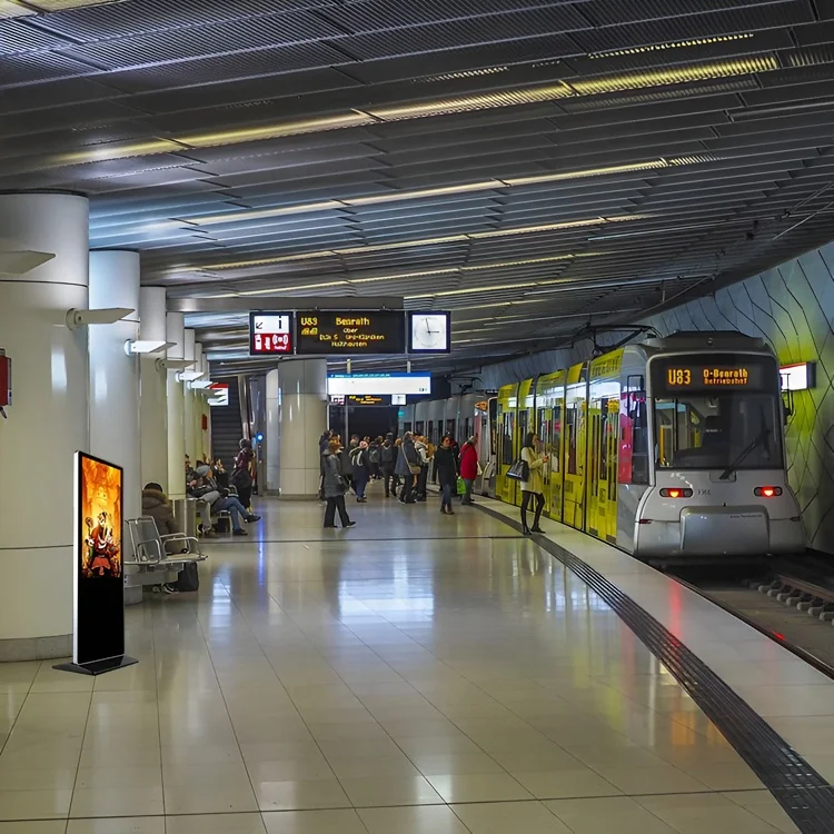 43-55inch HD Ultra Large Advertising Screen Vertical Commercial Information Display Monitor Android Indoor TV Machine