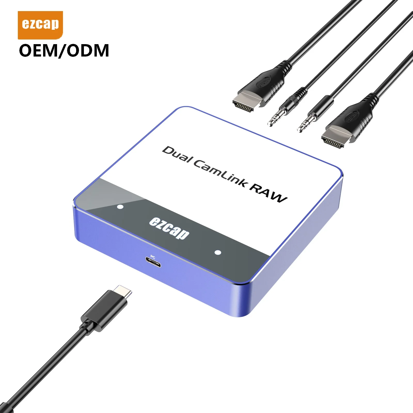 Ezcap361M Dual CamLink RAW 2-канальная коробка для захвата видеоигр 4K потоковой передачи игровых аксессуаров