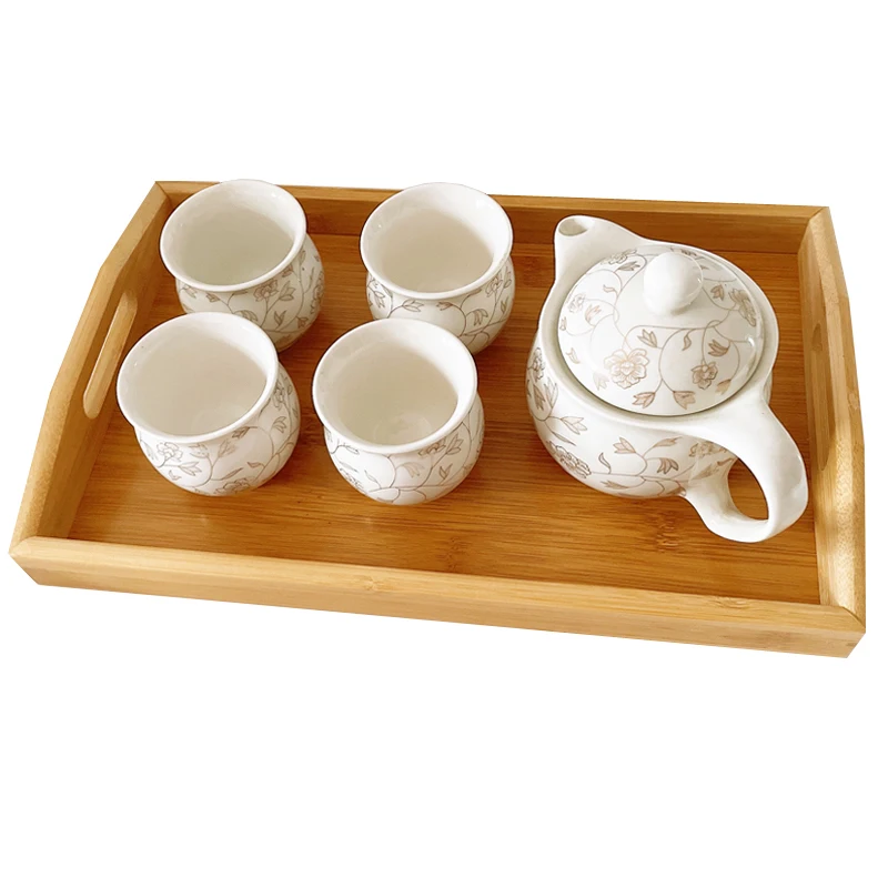 kitchen Bamboo Tray factory Customised Wholesale Special Rectangle Bamboo Wood Tray