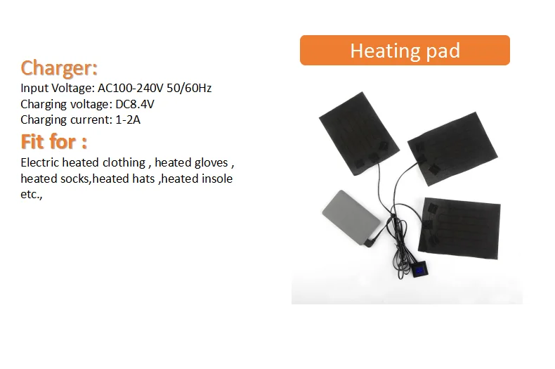 Three-pieces fiber electric heating elements