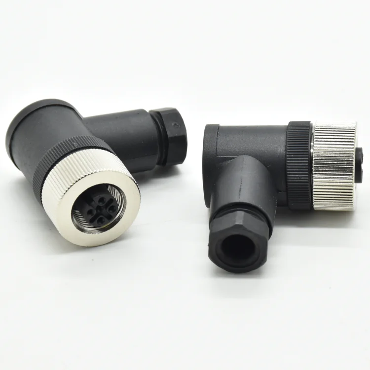 Westsam Chinese factory IP67 female plug M12 A code angle connector