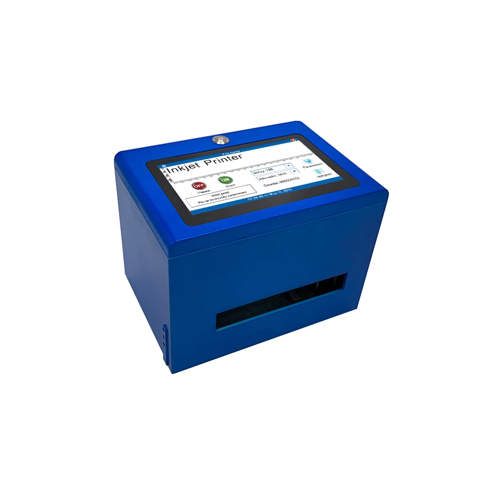 12.7mm factory price semi automatic plastic  batch expiry date cosmetic tubes coding machine inkjet printer coding 1mm